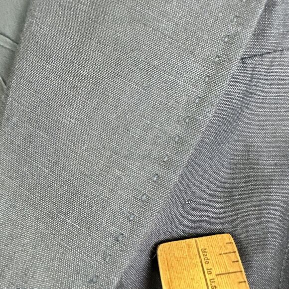 Lafayette 148 New York Blazer Womens 4 Linen Wool Notched Lapel Cuffed Jacket - Picture 15 of 16